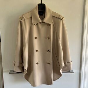 Beige Cape Trench